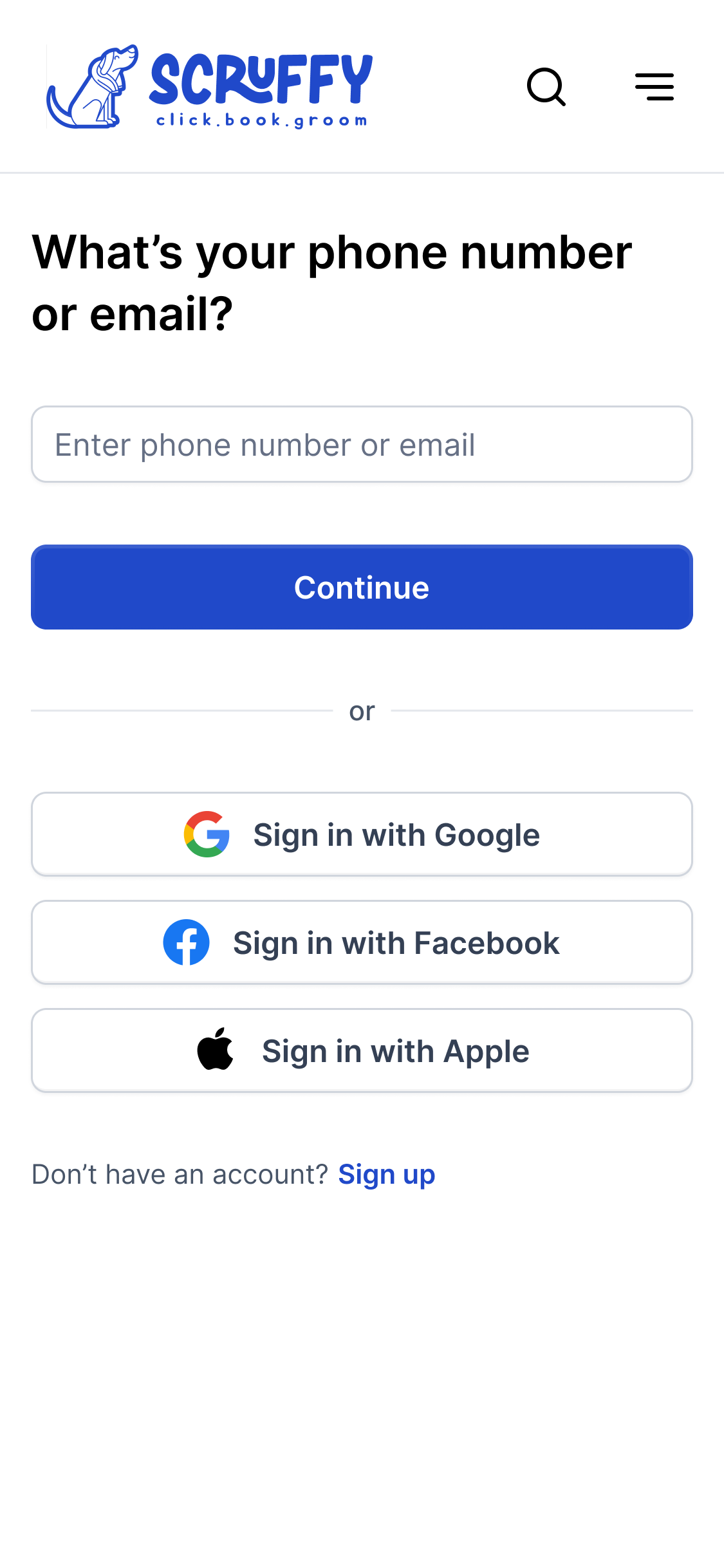 Customer screen 1