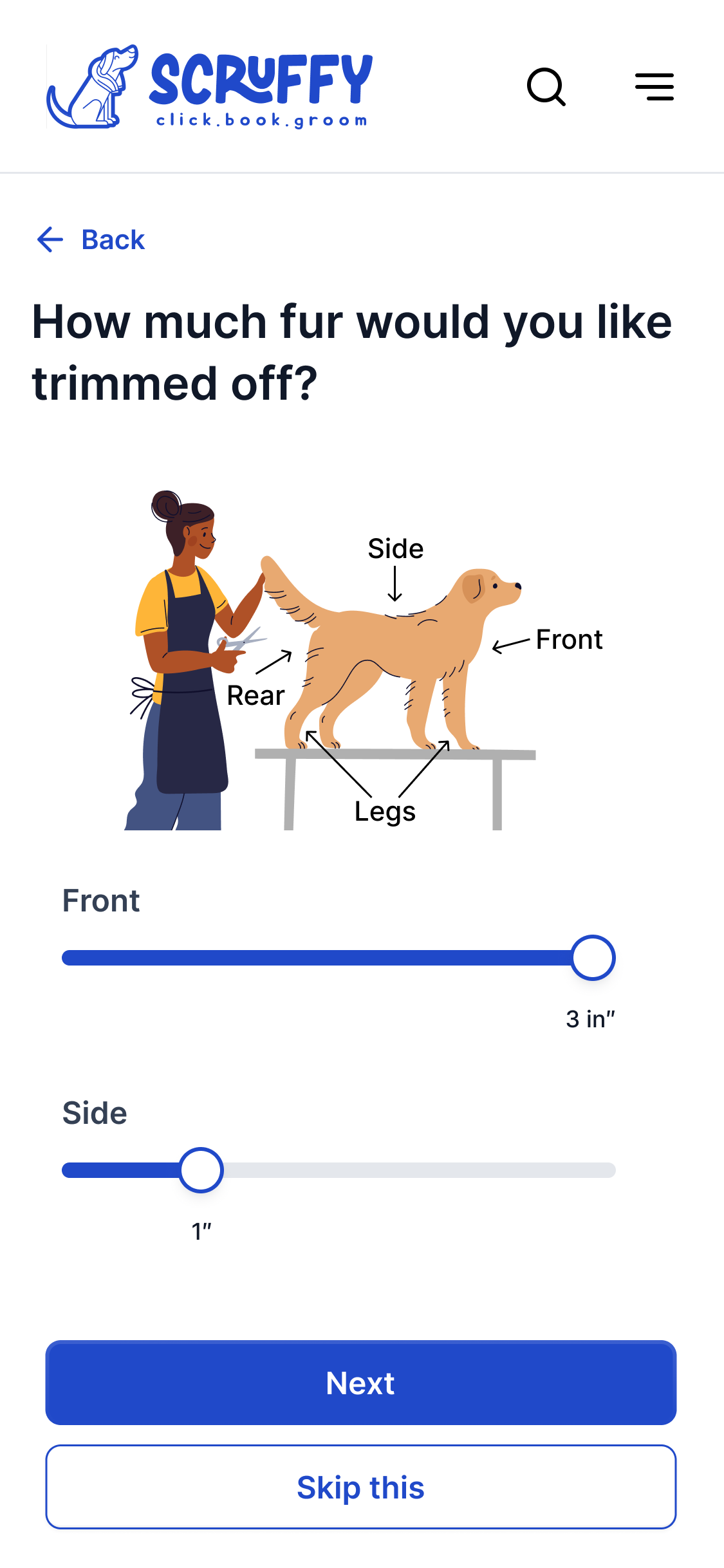 Customer screen 4