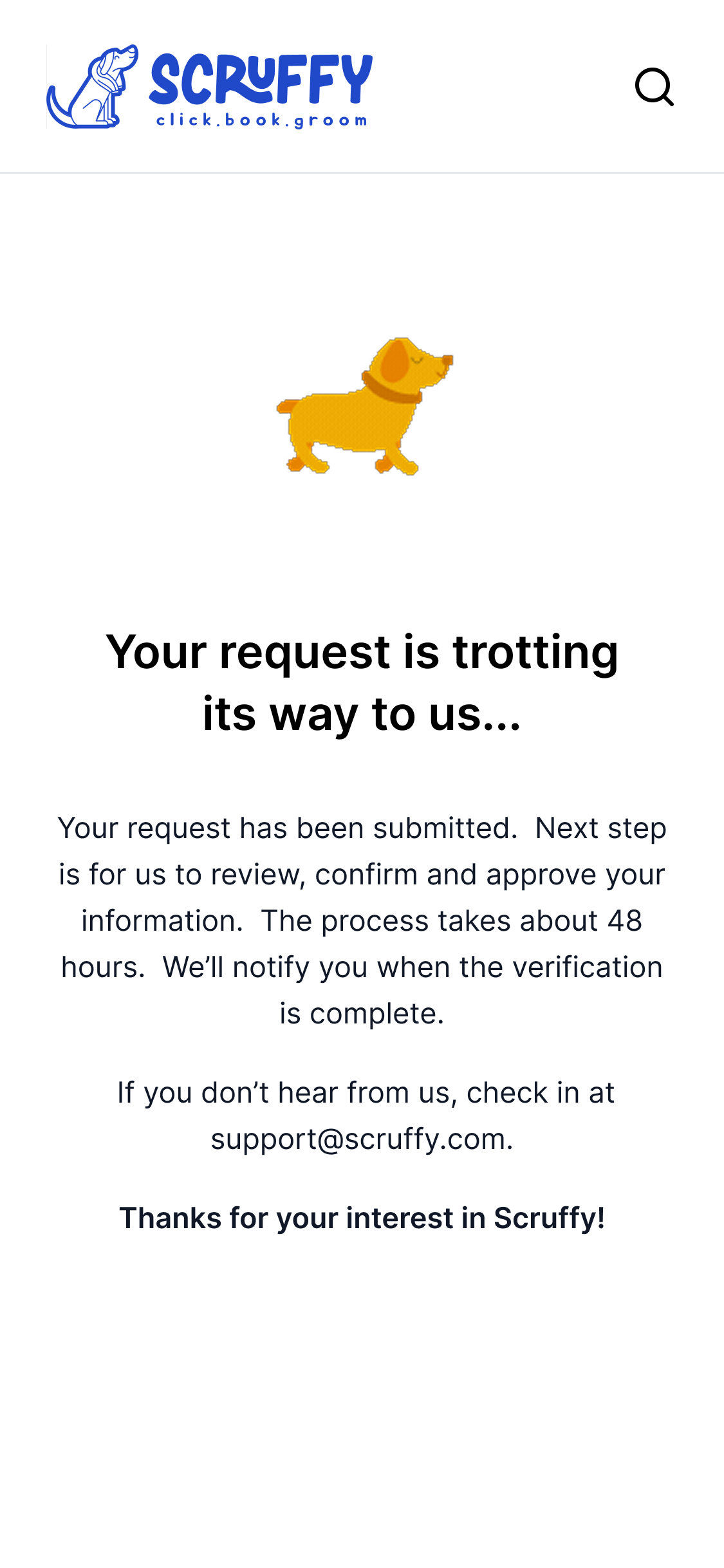 Groomer screen 5